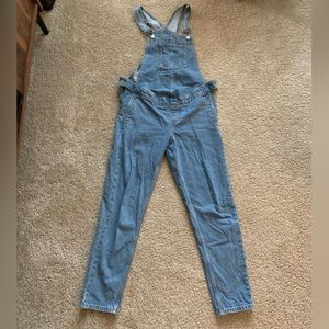Maternity denim overalls